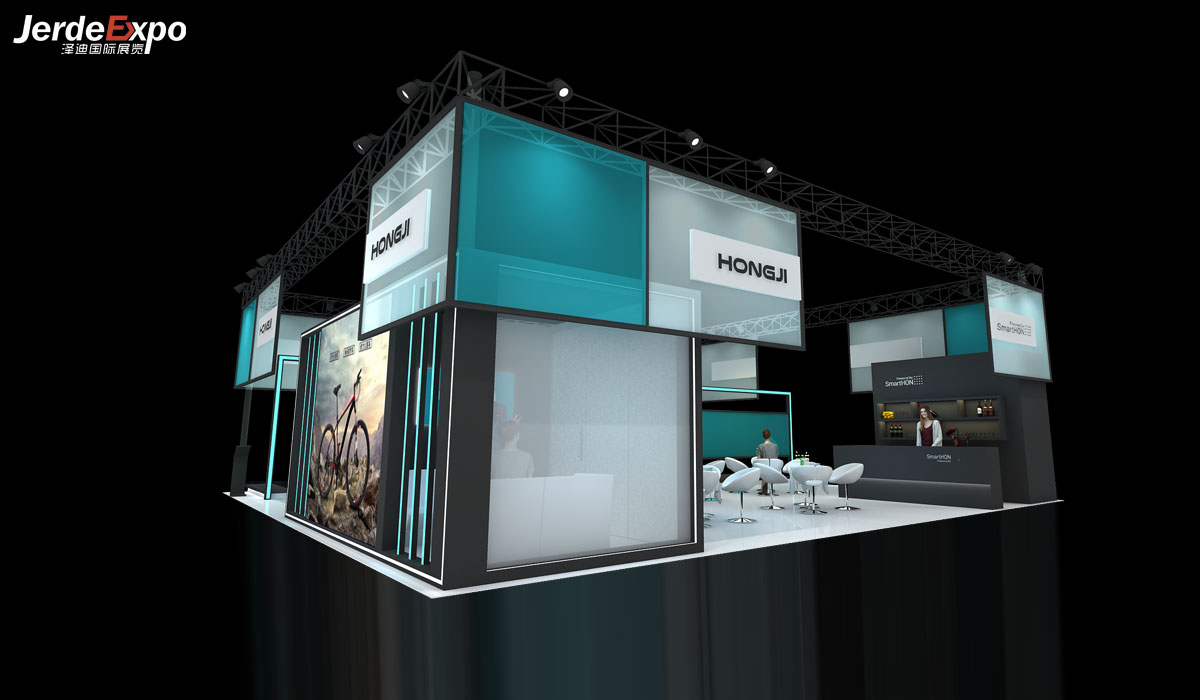 自行車(chē)展臺(tái)設(shè)計(jì)效果圖